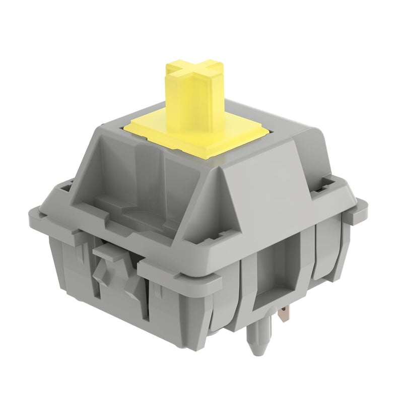 DUROCK Sunflower T1 Tactile Switches, Pom T1 67g Tactile Keyboard Switch, 5 Pins Pre-Lubed Mechanical Keyboard Switches ( Sunflowers, 110pcs) - Image 1